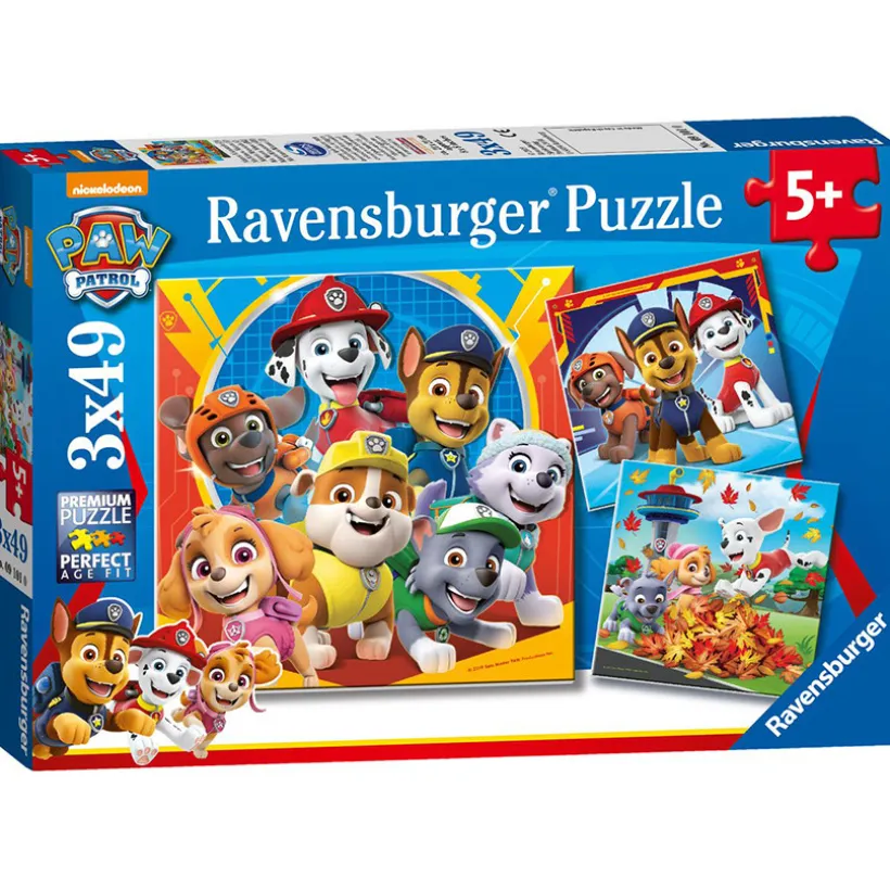 Puzzles 3 x 49 Pièces Prêts à Secourir - Pat'Patrouille