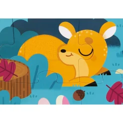 Puzzle tactile Les animaux de la forêt 20 pièces