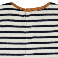 Pyjama 2 pièces en velours patch brodé ours pour bébé garçon
