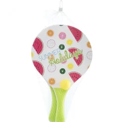 Raquettes de plage en bois + balle
