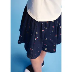 Robe bi-matière effet 2 en 1 motif cerises pour bébé fille