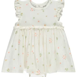 Robe body effet 2 en 1 manches courtes fantaisie pour bébé fille