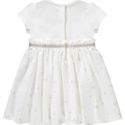 Robe body 2 en 1 bi-matière imprimé oiseaux pour bébé fille