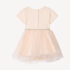 Robe body en tulle pailleté papillon pour bébé fille