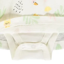 Robe body ffet 2 en 1 imprimé jungle pour bébé fille
