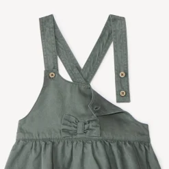 Robe à bretelles croisées et nœud pour bébé fille