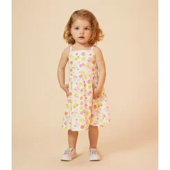 Robe à bretelles imprimé fantaisie pour bébé fille