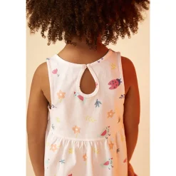 Robe débardeur en jersey imprimé fantaisie pour bébé fille