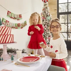 Robe de fête en tulle floqué cœurs pour bébé fille