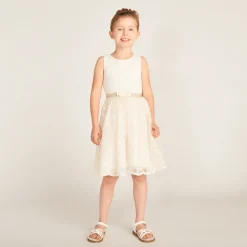 Robe effet 2-en-1 avec dos nu en forme de cœur pour fille
