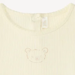 Robe effet 2 en 1 imprimé oursons pour bébé fille