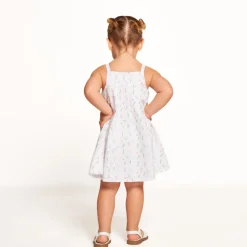 Robe en broderie anglaise imprimé fleurs pour bébé fille