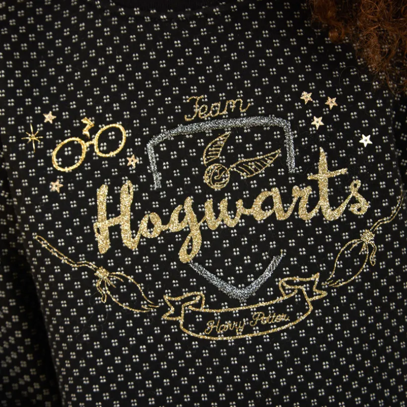 Robe en molleton broderie Harry Potter Warner pour fille