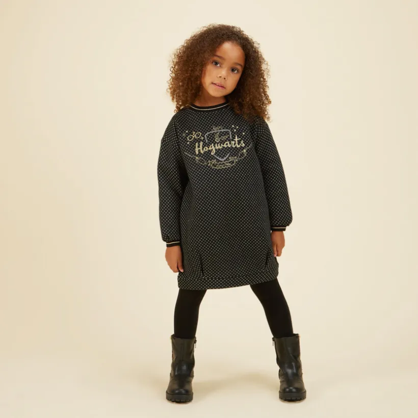 Robe en molleton broderie Harry Potter Warner pour fille
