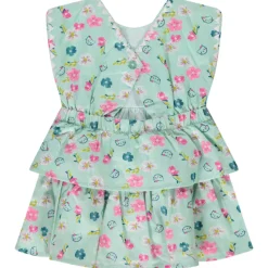 Robe en voile de coton imprimé fleuri pour bébé fille