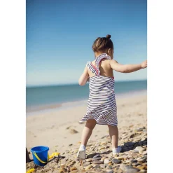 Robe imprimée à bretelles volantées pour bébé fille
