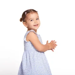Robe à imprimé fleuri et dos plongeant pour bébé fille