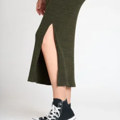 Robe longue moulante à manches longues pour femme