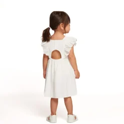 Robe manches courtes en broderie anglaise pour bébé fille