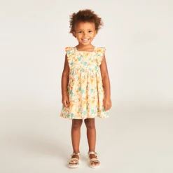 Robe manches courtes imprimée florale pour bébé fille
