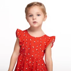 Robe manches courtes imprimé fleurs pour bébé fille