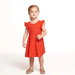 Robe manches courtes imprimé fleurs pour bébé fille