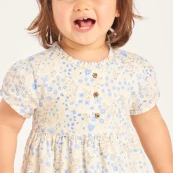 Robe manches courtes imprimé floral pour bébé fille