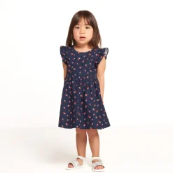 Robe manches courtes imprimé fleurs pour bébé fille