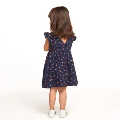 Robe manches courtes imprimé fleurs pour bébé fille