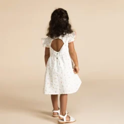Robe manches courtes imprimé fleurs pour bébé fille
