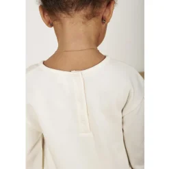 Robe manches longues 2 en 1 en molleton quilté imprimé fleuri pour bébé fille