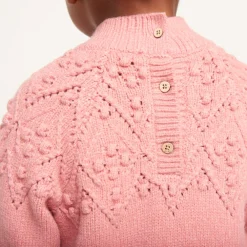 Robe manches longues en tricot uni pour bébé fille