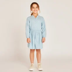 Robe manches longues imprimé fleurs pour fille