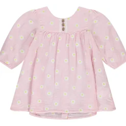 Robe manches longues imprimé marguerites pour bébé fille