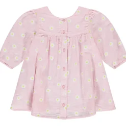 Robe manches longues imprimé marguerites pour bébé fille