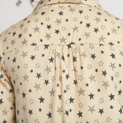 Robe manches longues imprimé étoiles pour fille