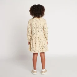 Robe manches longues imprimé étoiles pour fille