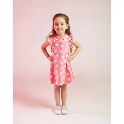 Robe polo en jersey imprimé pour fille