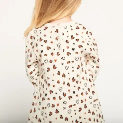 Robe pull en tricot motifs fantaisie pour bébé fille