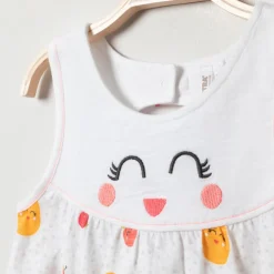 Robe sans manches en coton imprimée fruits