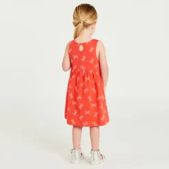 Robe sans manches imprimée nœuds pour bébé fille