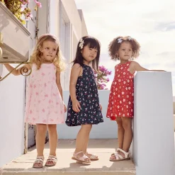 Robe sans manches imprimé fantaisie pour bébé fille