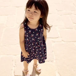 Robe sans manches imprimé fantaisie pour bébé fille