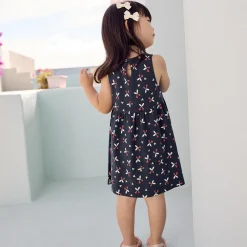 Robe sans manches imprimé fantaisie pour bébé fille