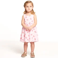 Robe sans manches imprimé fantaisie pour bébé fille