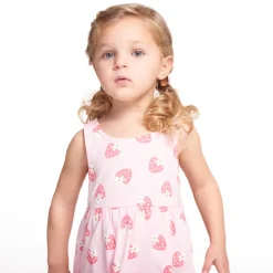 Robe sans manches imprimé fantaisie pour bébé fille