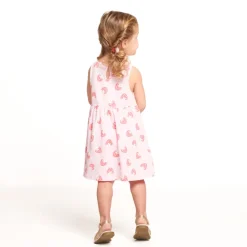 Robe sans manches imprimé fantaisie pour bébé fille