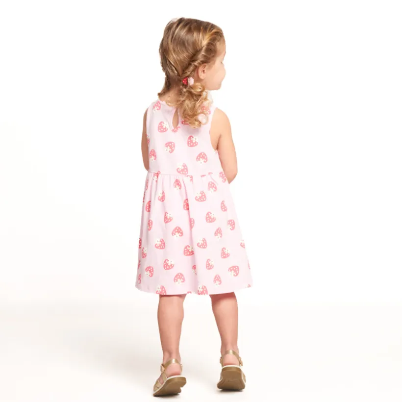 Robe sans manches imprimé fantaisie pour bébé fille