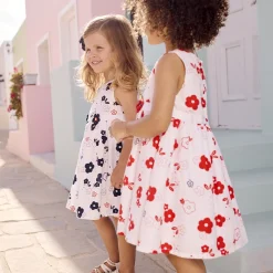 Robe sans manches imprimé fleurs pour bébé fille