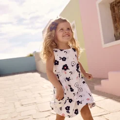 Robe sans manches imprimé fleurs pour bébé fille
